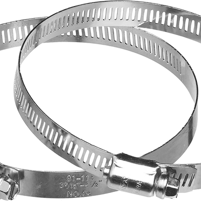 Dundas Jafine Inc. 2MC4E Vent 4" Worm Gear Clamps-2 Pack