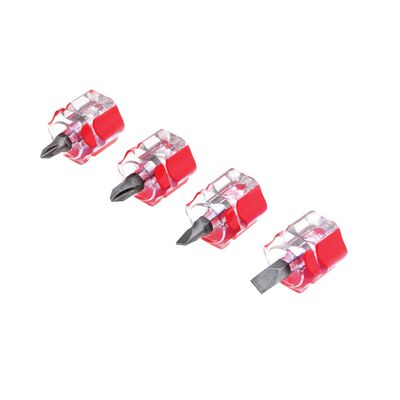 Wilmar Industries W80004 Mini Stubby Screwdriver Set 4-Piece
