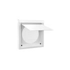 Inovate 6WVW-NC Dryer 6" Premium Wall Vent No Collar White