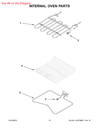 Whirlpool 4448716 Oven Rack 24"
