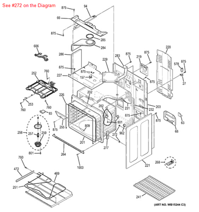General Electric WB02T10034 Range Body Side Support