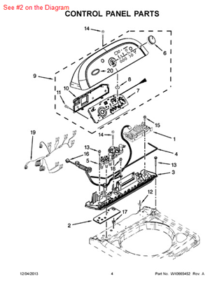 Whirlpool W10130502 Washer Gasket, Valve Tray Bleach